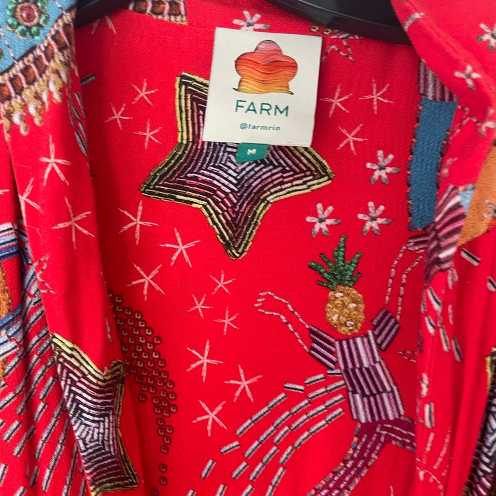 Farm Rio Dress Medium, Like New - Picture 3 of 5